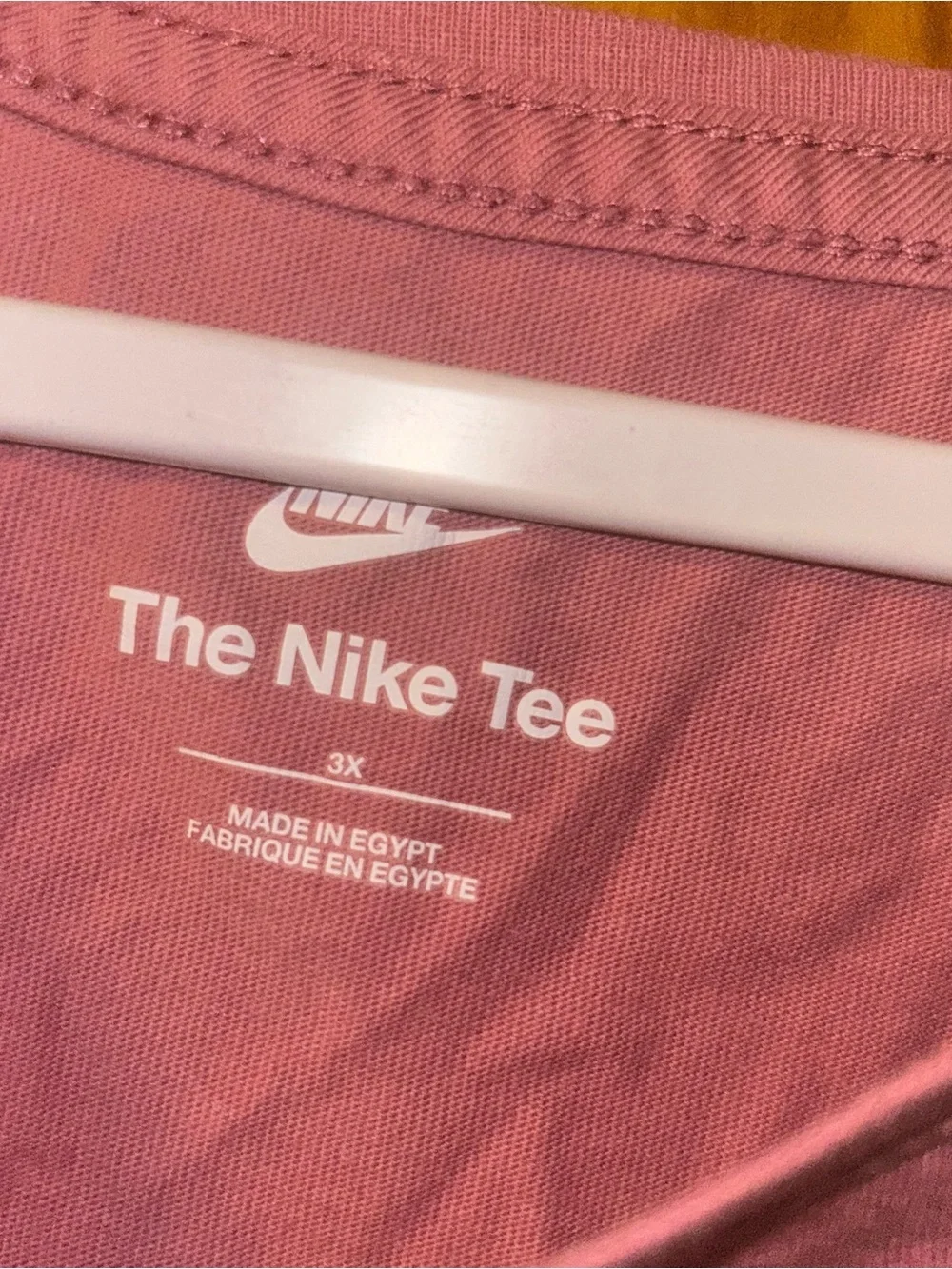 WOMEN nike pink/silver Tshirt tee plus size 3X